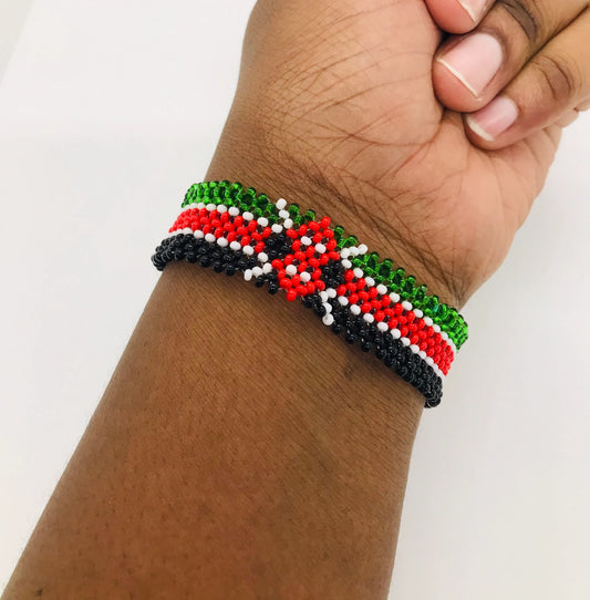 Kenyan Flag Bracelet